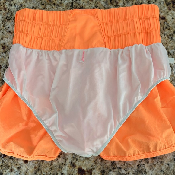 Free People The Way Home Shorts Sz Medium Neon orange - Picture 12 of 14